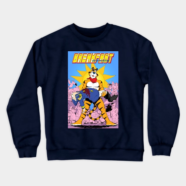 Breakfast of the Gods in Crisis! Crewneck Sweatshirt by JonesWurx